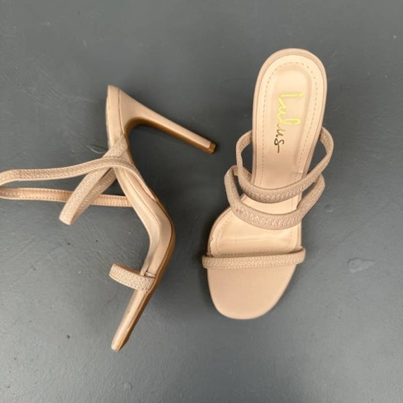 Lulus Shoes - 6.5 Lulus Nude Strapy Heels